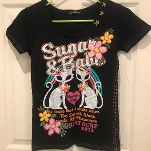 unique embroidered tee